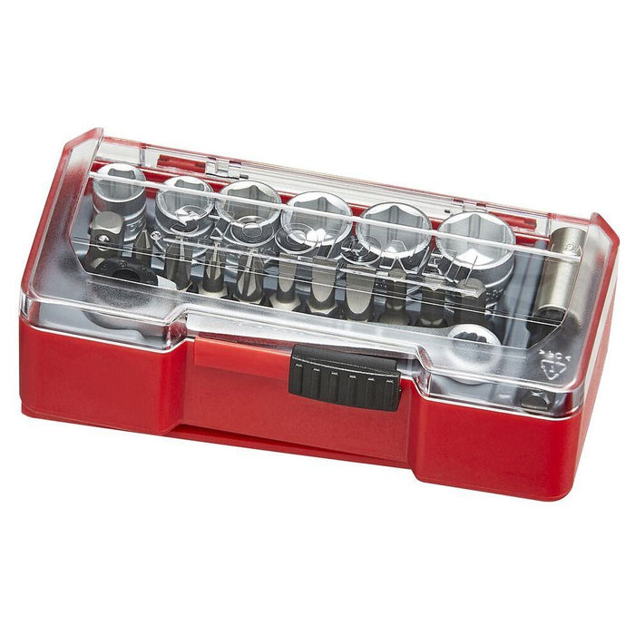 Teng Tools 1/4" Socket Set 6 pt With Belt Clip 19 Pieces Teng Tools - Town Tools 