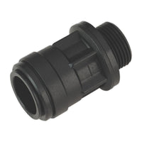 Sealey Straight Adaptor 22mm 3/4"BSP Pack of 2 (John Guest Speedfitï PM012216E)