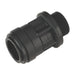 Sealey Straight Adaptor 22mm 3/4"BSP Pack of 2 (John Guest Speedfitï PM012216E) Sealey - Town Tools 