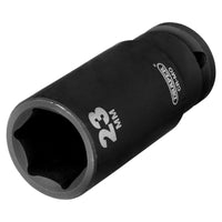 Draper Draper Hi-TORQ Deep Impact Socket, 1/2" Sq. Dr., 23mm