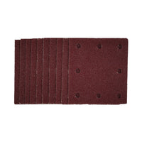 Draper 1/4 Sanding Sheets with Hook and Loop, 115 x 105mm, 40 Grit (Pack of 10)