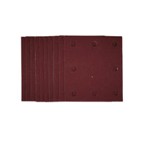 Draper 1/4 Sanding Sheets with Hook and Loop, 115 x 105mm, 120 Grit (Pack of 10)