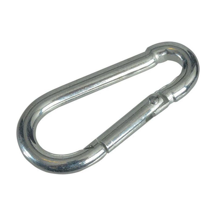 Faithfull Fire Brigade Snap Hook 4mm Zinc Plated (Pack 4) Faithfull - Town Tools