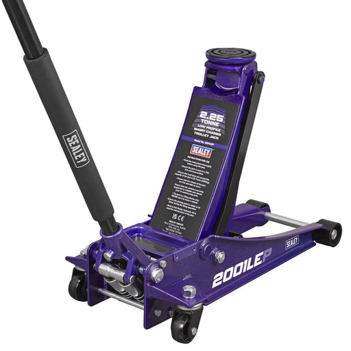 Sealey Low Profile Rocket Lift Trolley Jack 2.25 Tonne - Purple 2001LEP Sealey - Town Tools 