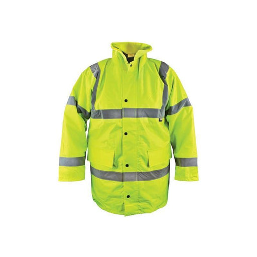 Scan Hi-Vis Yellow Motorway Jacket - XL (48in) Scan - Town Tools
