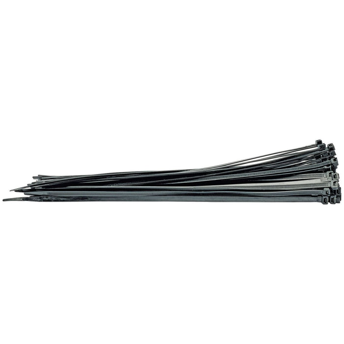 Draper Cable Ties, 8.8 x 500mm, Black (Pack of 100) 70408 Draper - Town Tools 