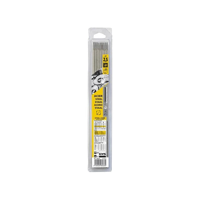 Gys Welding Rutile Electrodes Steel 2.5mm (Pack 11) GYS WELDING - Town Tools