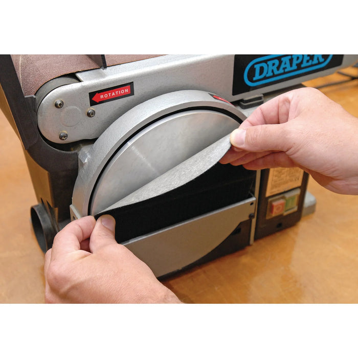 Draper Self-Adhesive Hook and Eye Backed Backing Pad, 200mm - SD8VP