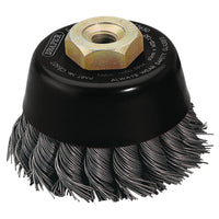 Draper Expert Steel Twist-Knot Wire Cup Brush, 60mm, M10 - CB60T