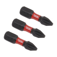 Sealey Phillips #2 Impact Power Tool Bits 25mm 3pc AK8205