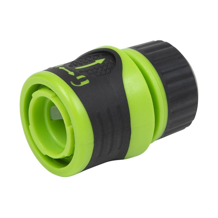 Sealey Soft-Touch Hose Connector With Water Stop & Lock 1/2"-5/8" JS3051 Sealey - Town Tools 
