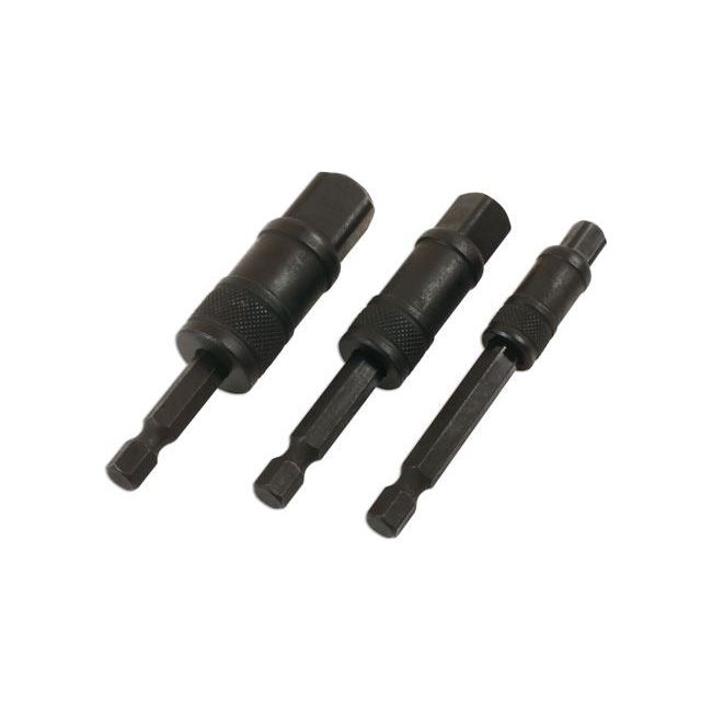 Laser Impact Quick Locking Socket Adaptor Set 75mm 3pc 7778 Laser - Town Tools 