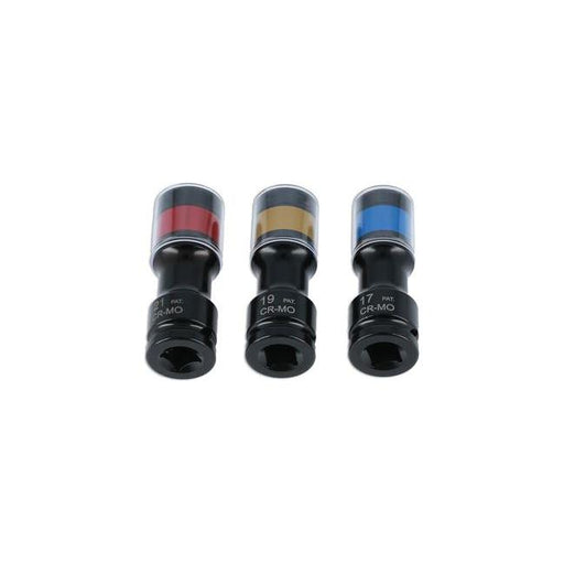 Laser Alloy Wheel Torsion Socket Set 3pc 8593 Laser - Town Tools 