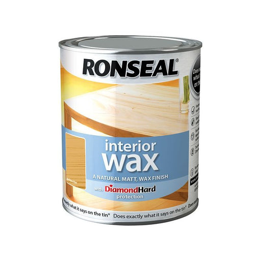 Ronseal Interior Wax Antique Pine 750ml Ronseal - Town Tools