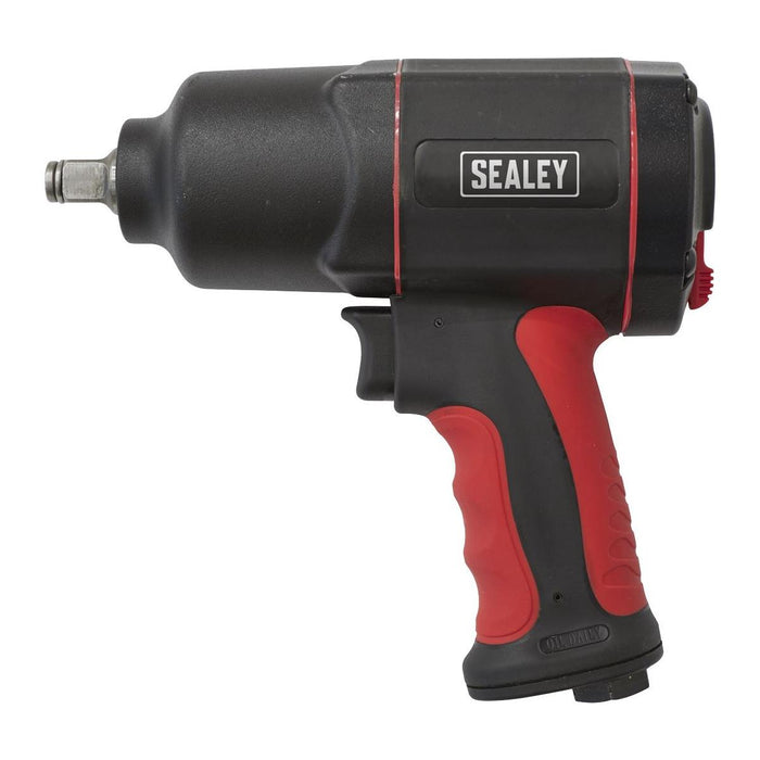 Sealey Composite Air Impact Wrench 1/2"Sq Drive Twin Hammer GSA6006 Sealey - Town Tools 