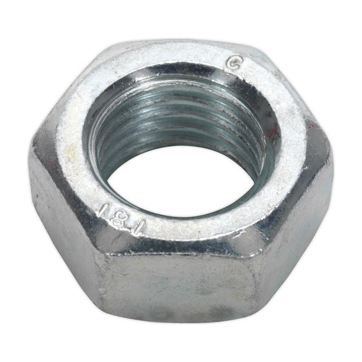 Sealey Steel Nut DIN 934 M20 Zinc Pack of 10 SN20 Sealey - Town Tools 