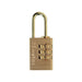 Master Lock Brass Finish 20mm 3-Digit Combination Padlock Master Lock - Town Tools