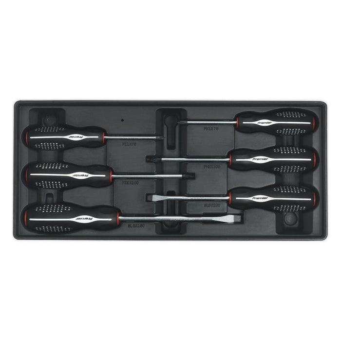 Sealey Tool Tray with Screwdriver Set 6pc TBT14