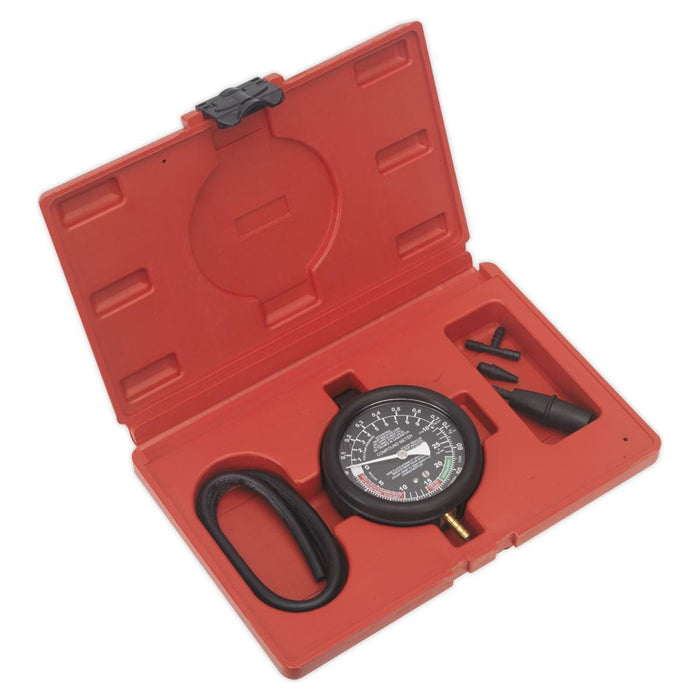 Sealey Vacuum & Fuel Pump Pressure Test Gauge Set VSE952 Sealey - Town Tools 