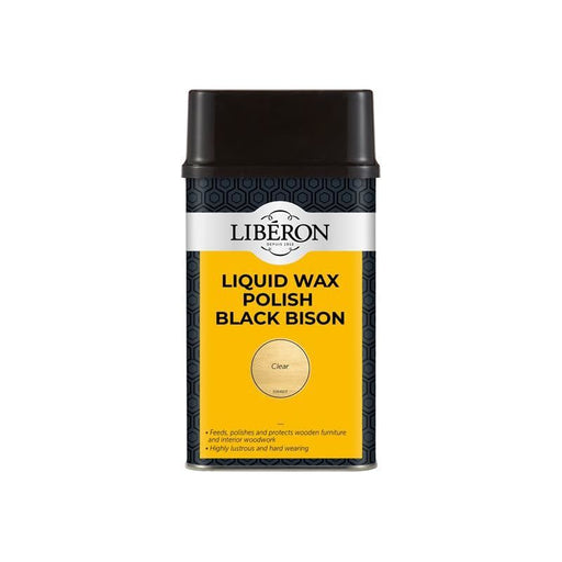 Liberon Liquid Wax Polish Black Bison Clear 500ml Liberon - Town Tools