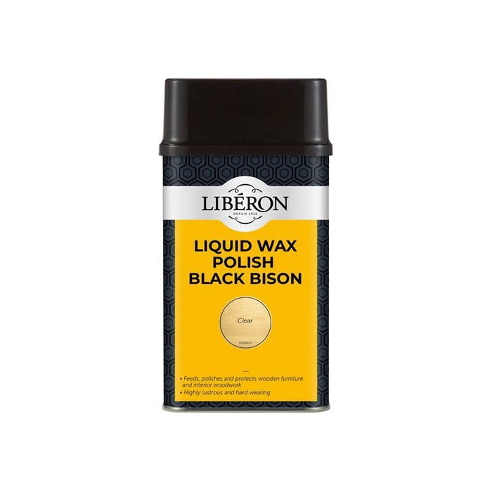 Liberon Liquid Wax Polish Black Bison Clear 500ml Liberon - Town Tools