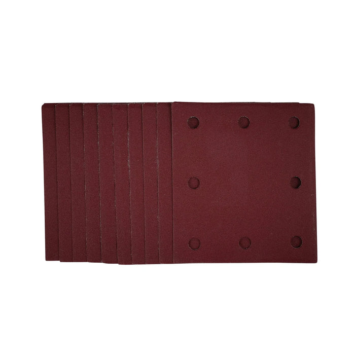 Draper 1/4 Sanding Sheets with Hook and Loop, 115 x 105mm, 240 Grit (Pack of 10)