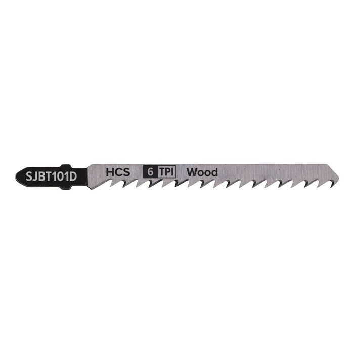 Sealey Jigsaw Blade Hard Wood 100mm 6tpi Pack of 5 SJBT101D Sealey - Town Tools 