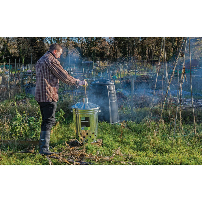 Draper Galvanised Garden Incinerator, 85L - GLI