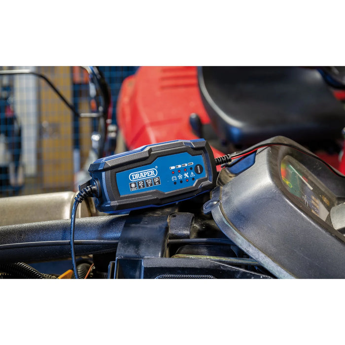Draper 6/12V Smart Charger and Battery Maintainer, 2A - BCI2