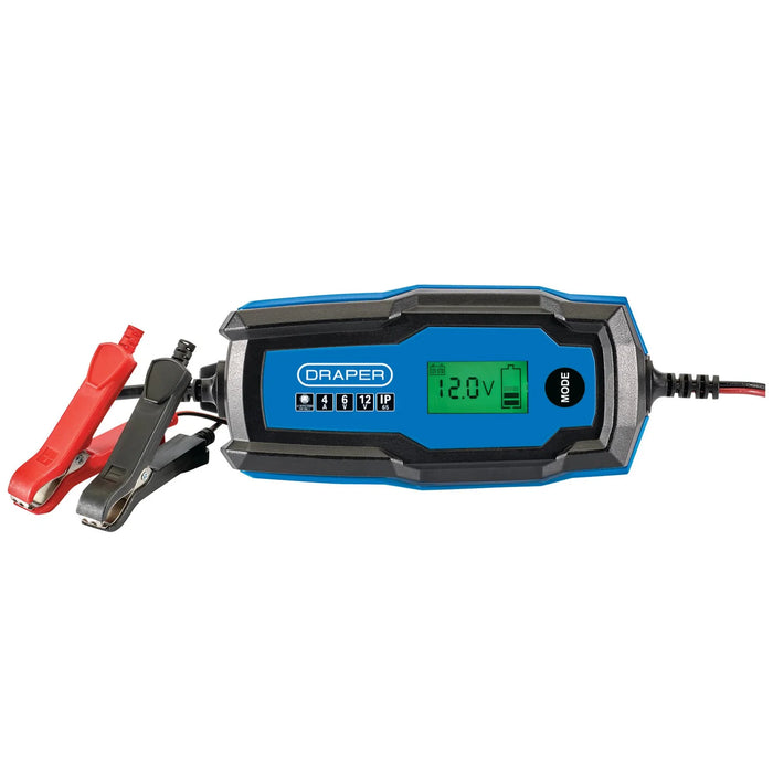 Draper 6/12V Smart Charger and Battery Maintainer, 4A - BCI4