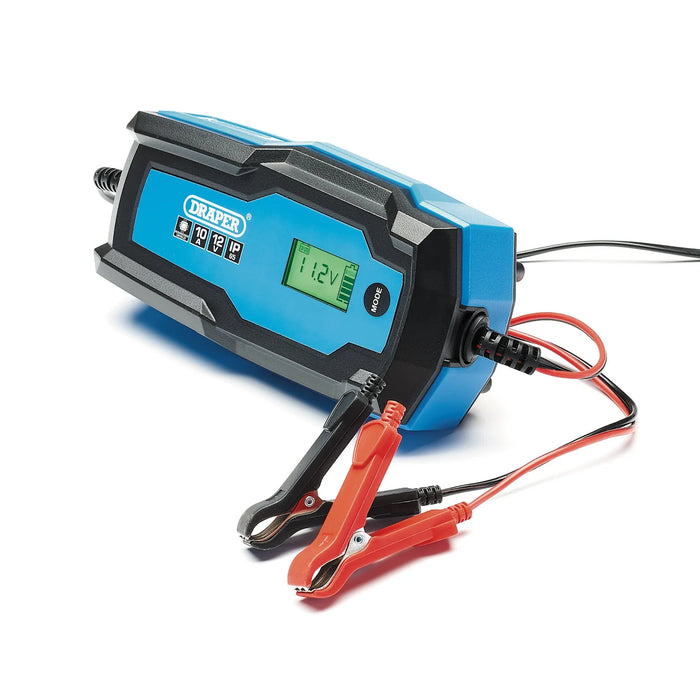 Draper 6/12V Smart Charger and Battery Maintainer, 10A - BCI10