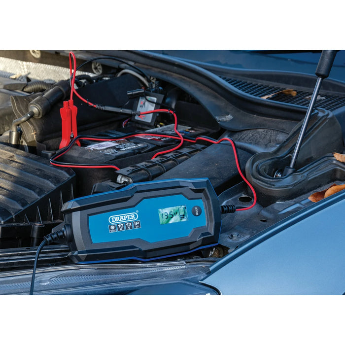Draper 6/12V Smart Charger and Battery Maintainer, 10A - BCI10