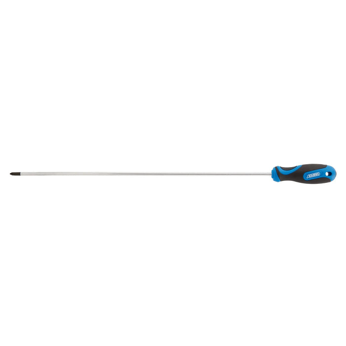 Draper Extra Long Reach Soft Grip Cross Slot Screwdriver, No.2 x 450mm - 865/PH