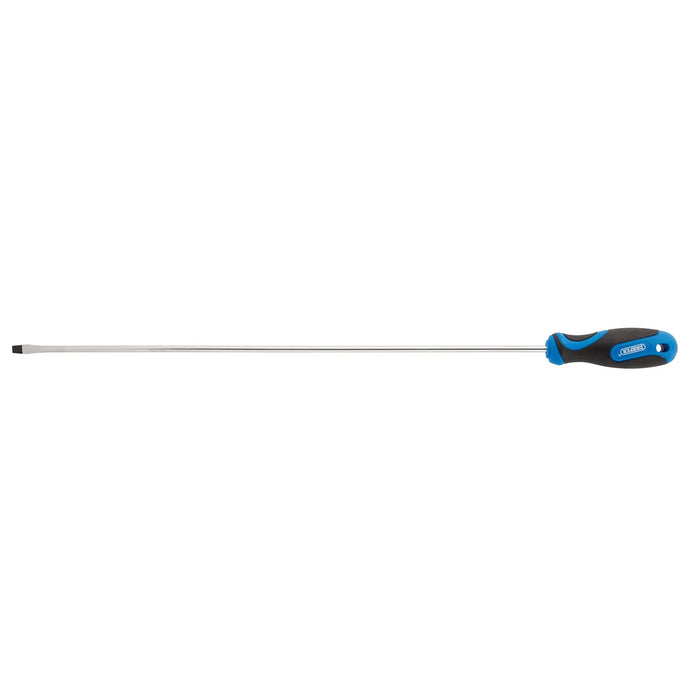 Draper Extra Long Reach Soft Grip Plain Slot Screwdriver, 6 x 450mm - 865/SL