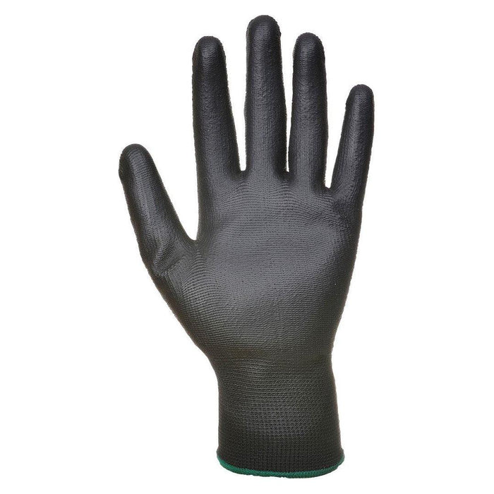 Portwest PU Palm Glove - Black  - Large - Pack of 12 Portwest - Town Tools 