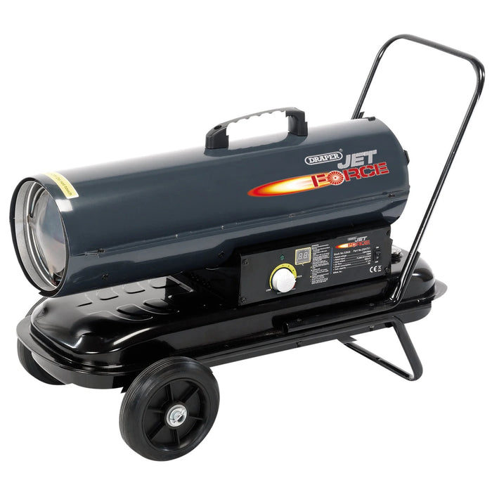 Draper Jet Force Jet Force Diesel and Kerosene Space Heater with Wheels, 75,000