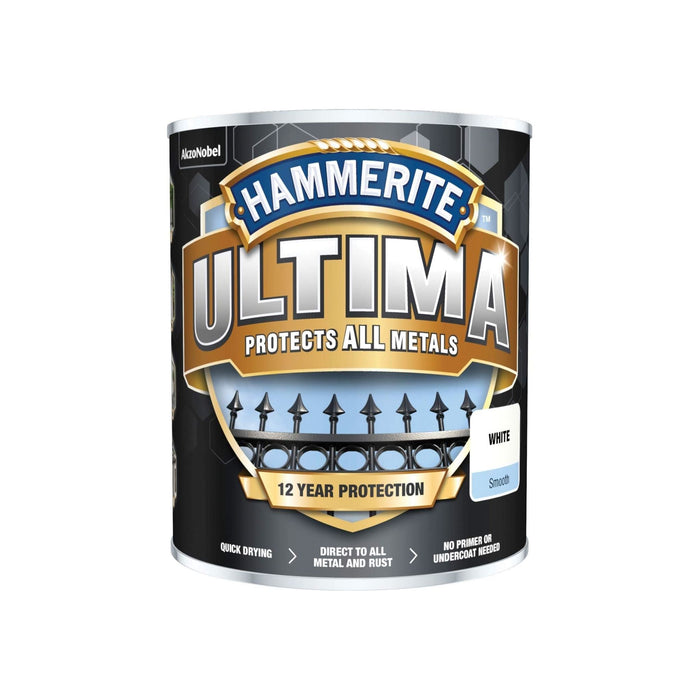 Hammerite Direct to rust metal paint - Smooth White