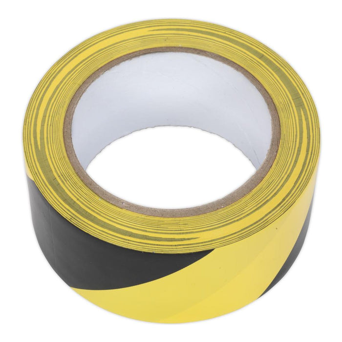 Sealey Hazard Warning Tape 50mm x 33m Black/Yellow HWTBY Sealey - Town Tools 