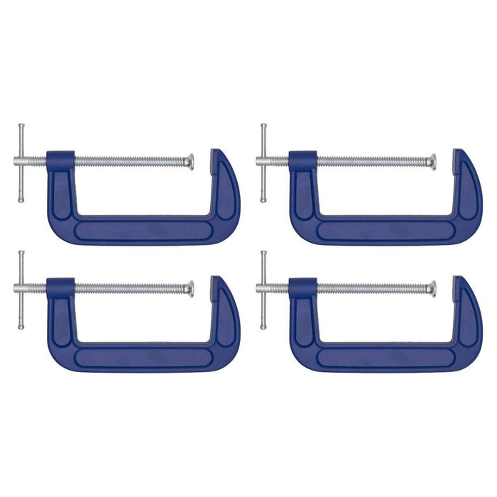 Sealey G-Clamp 150mm Pack of 4 AK60064 Sealey - Town Tools 