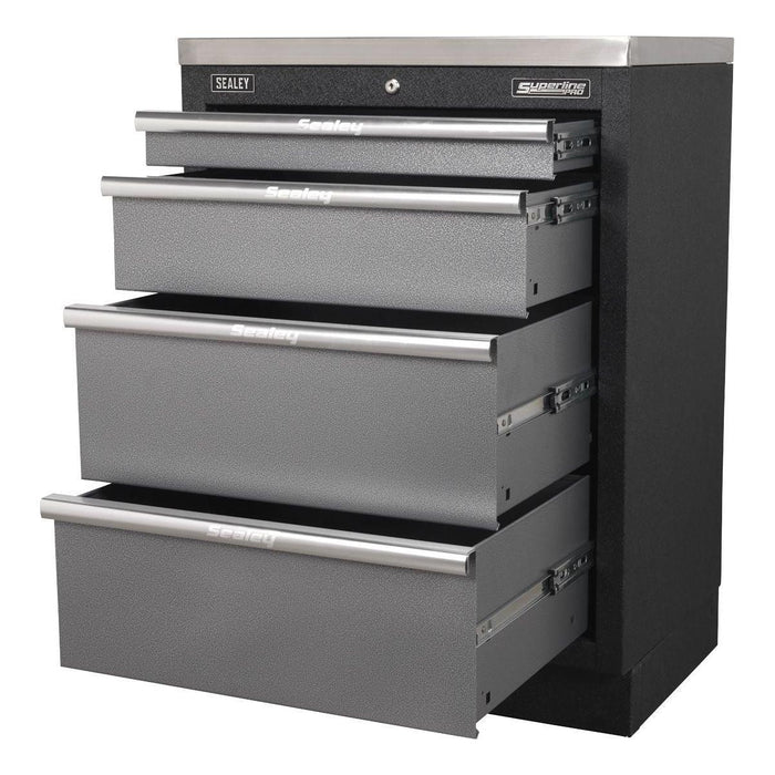 Sealey Modular 4 Drawer Cabinet 680mm APMS51 Sealey - Town Tools 