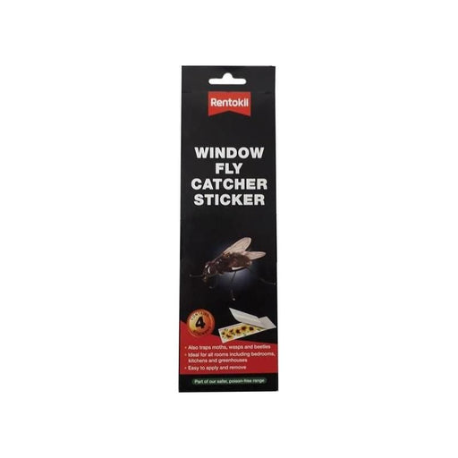 Rentokil Window Fly Catcher Stickers (Pack 4) Rentokil - Town Tools
