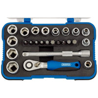 Draper Metric Socket Set, 1/4" Sq. Dr. (25 Piece) 16354
