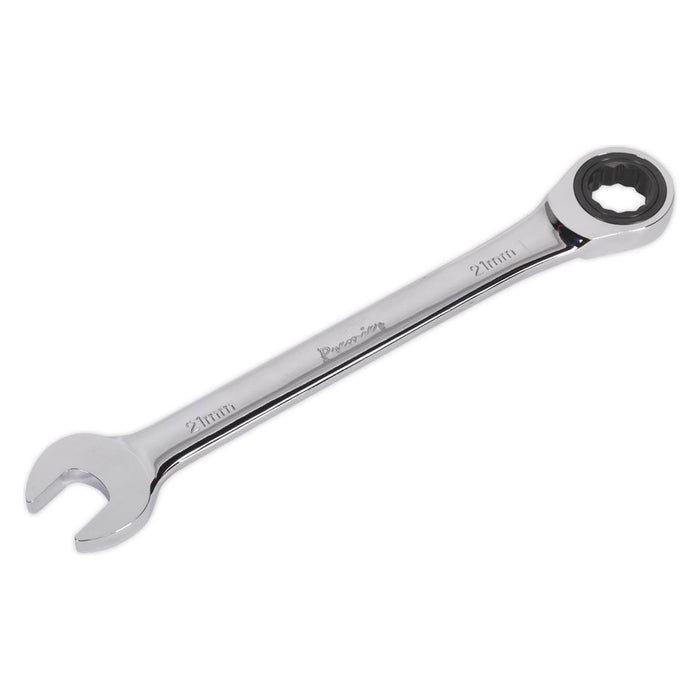 Sealey Ratchet Combination Spanner 21mm RCW21 Sealey - Town Tools 