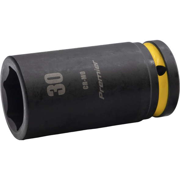 Sealey 3/4"Dr Deep Impact Socket 30mm (Yellow Coded Ring)