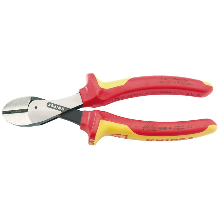 KNIPEX 73 08 160UKSBE VDE X-Cut® High Leverage Diagonal Cutter, 160mm