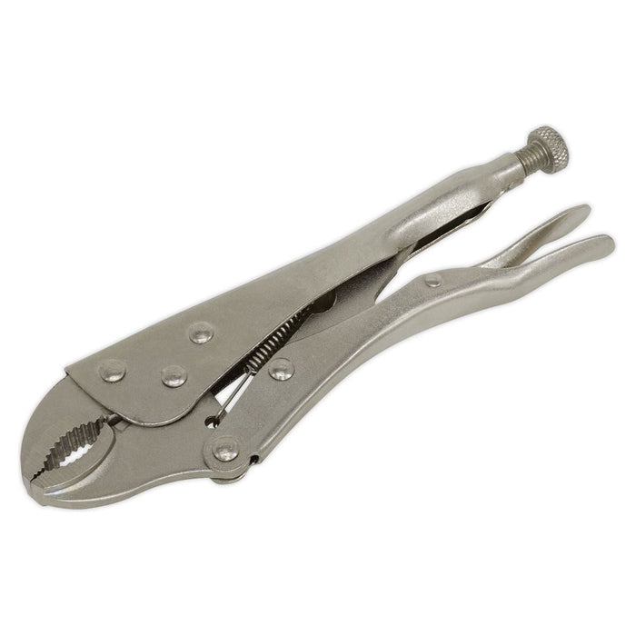 Sealey Locking Pliers 215mm Curved Jaw S0487 Siegen by Sealey - Town Tools 