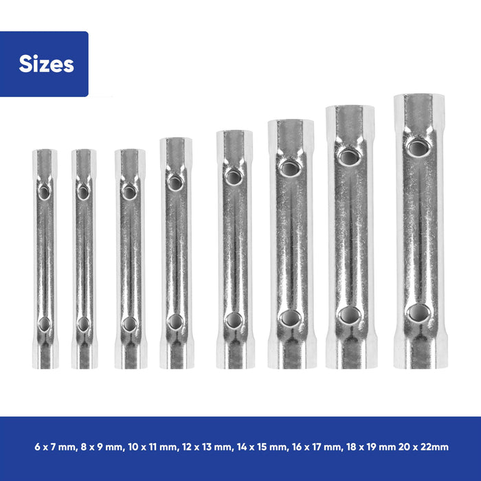 Streetwize 10 Piece Versatile Carbon Steel Box spanner set