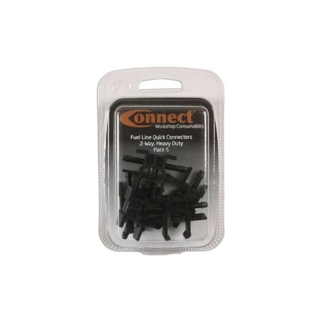 Connect Fuel Line 2 Way Heavy Duty Leak off Connector 5pc 34065 Tool Connection - Town Tools 