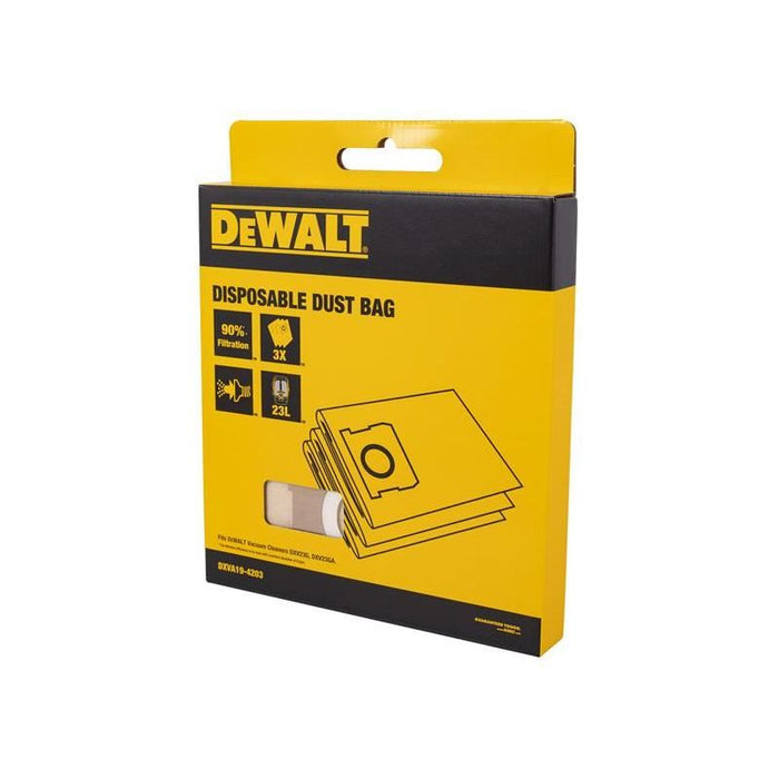 Dewalt Vacuum DXVA19-4203 Dust Bag (3 Pack) DEWALT Vacuum - Town Tools