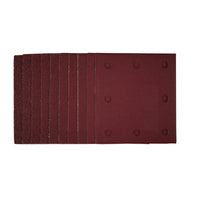 Draper 1/4 Sanding Sheets with Hook and Loop, 115 x 105mm, Assorted Grit (Pack